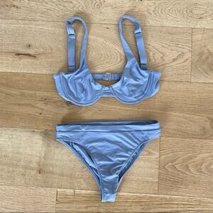 ELE Swims - Underwire Bikini Top & Bottoms in Gray